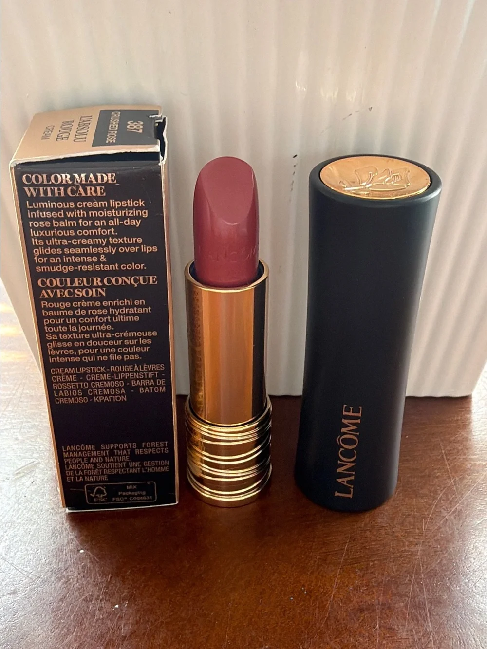 L'Absolu Rouge Cream Lipstick - Crushed Rose (387)